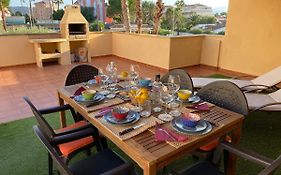 1ªLínea-50m de playa-Vistas al mar- BBQ privada-210m2 utiles-3 terrazas